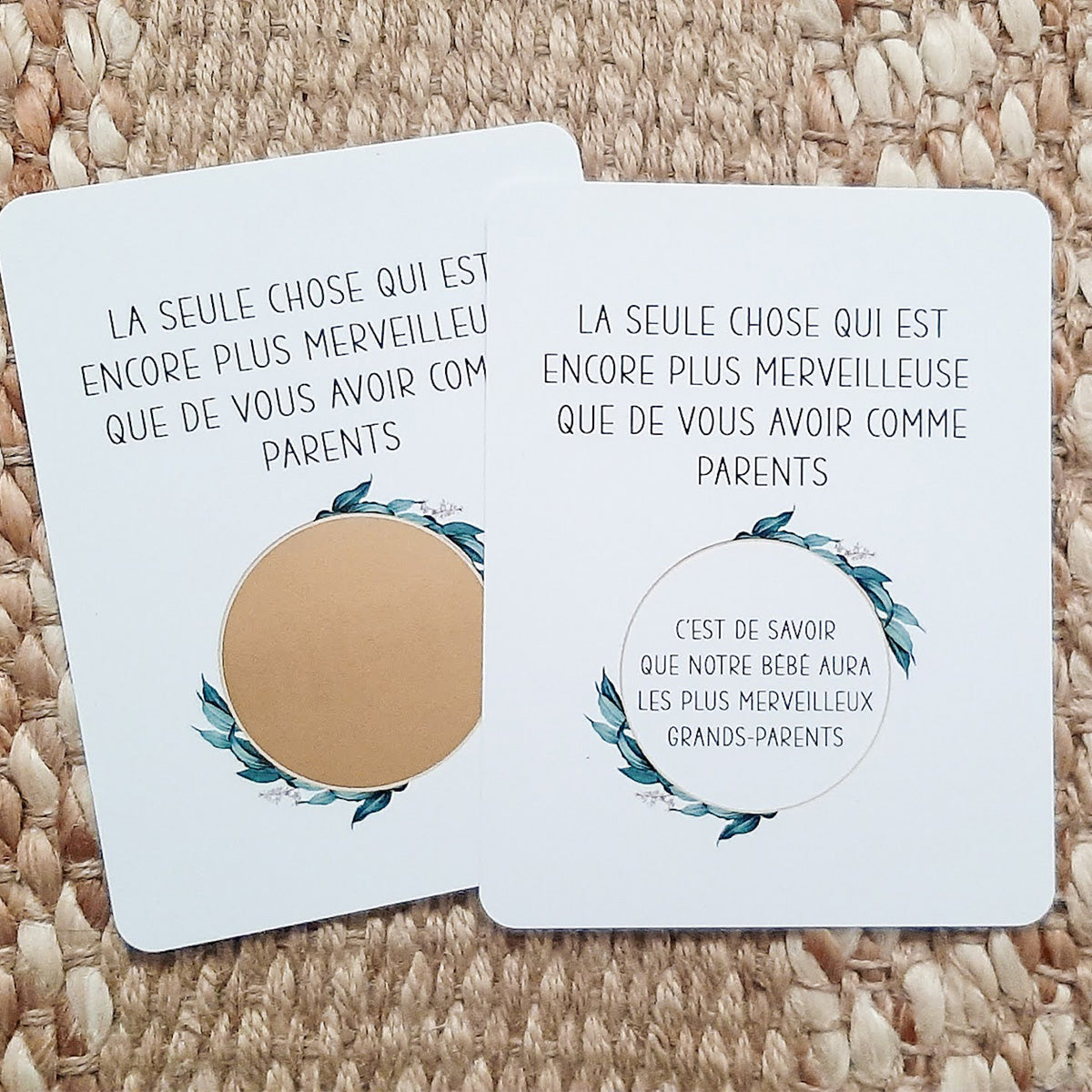 Carte à gratter | Annonce grands-parents